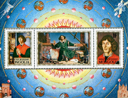 Nicolaus Copernicus and the Jagiellonian University on Kraków postcards and postage stamps from Poland and around the world